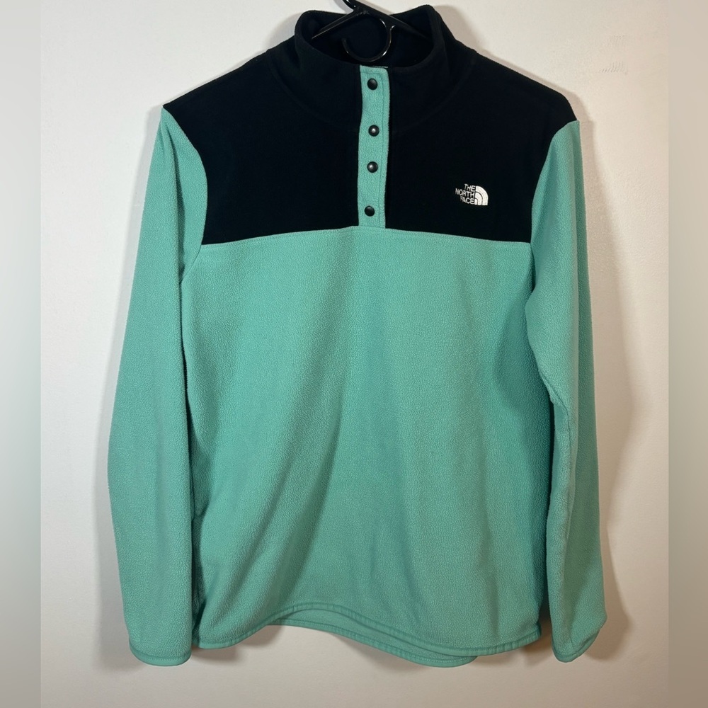 The North Face Women’s Snap-Up Fleece Pullover Teal/Black M